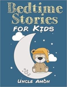 "Bedtime Stories for Kids" by Uncle Amon as an example of book cover design idea for toddlers