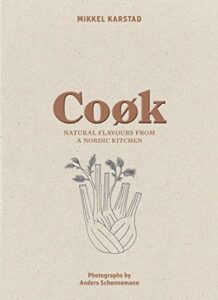 Text-oriented cookbook cover design idea on the example of Mikkel Karstad's "Cook Natural Flavours from Nordic Kitchen"