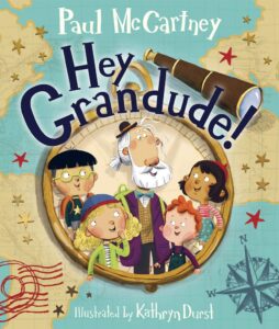 "Hay Granddude!" by Paul McCartney as an example of schoolkids book cover design idea