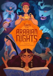 "Tales of the Arabian Nights" an example of a nice children book cover font 