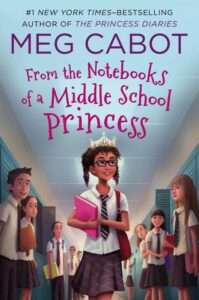 "From the Notebooks of a Middle School Princess" by Meg Cabot as an example of book cover design idea for teenagers