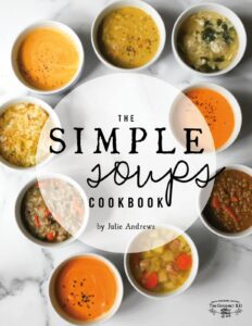 Photo-based design for cookbook covers on the example of Julie Andrews's "The Simple Soups"