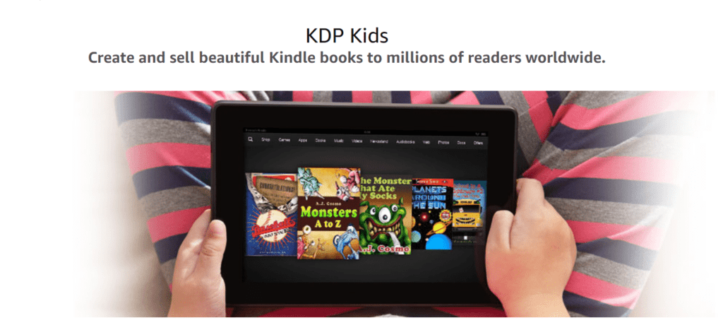 screenshot of KDP for childrens' books