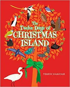 "The Twelwe Days of Christmas Island!" by Teresa Lagrange as an example of schoolkids book cover design idea
