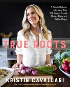 Celebrity on a cookbook covers on the example of Kristin Caballari "True Roots"