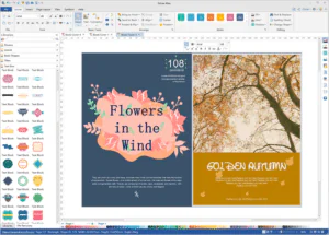 Screenshot of Edrawt one of the best DIY book cover makers