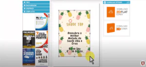 Screenshot of Adazing one of the best DIY book cover makers
