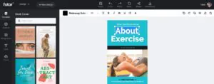 Screenshot of Fotor one of the best DIY book cover makers