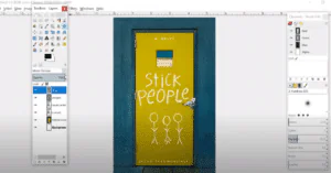 Screenshot of GIMP one of the best DIY book cover makers