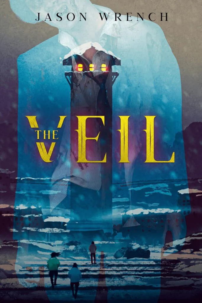 An example of book cover design with images overlay