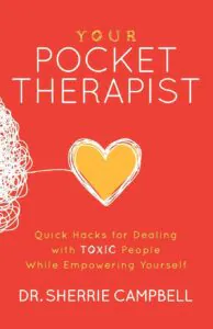 example of conveptual book cover our pocket therapist by Dr Sherrie Campbell