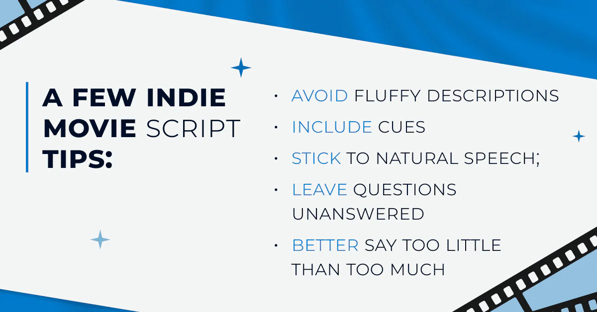 Indie movie script tips