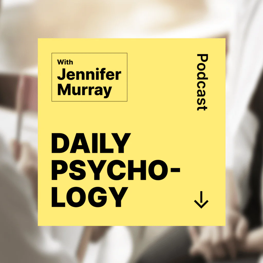 Minimalistic Typography-based podcast cover design in yellow